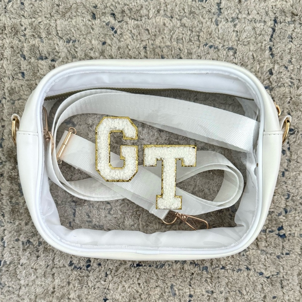 Clear crossbody stadium bag